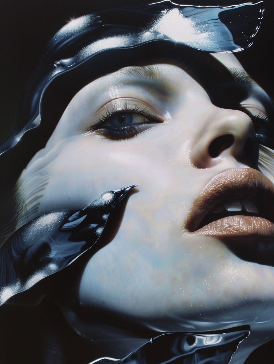 Futuristic Chrome Cybernetic Portraits - Image 4