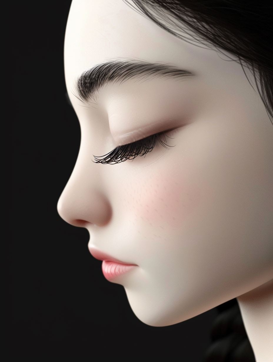 Hyper-Realistic Porcelain Doll Portrait - Image 3