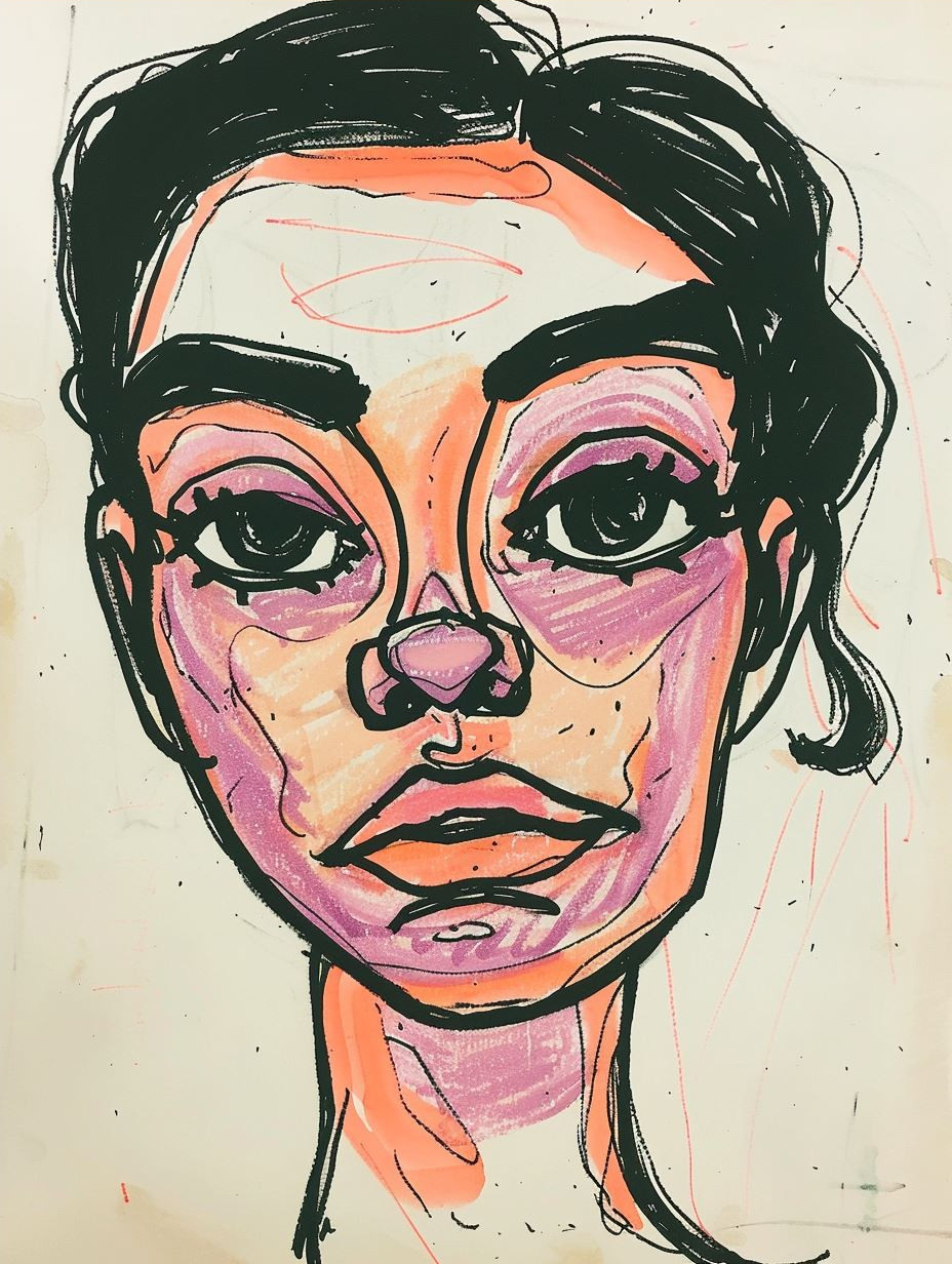 Vibrant Expressions: A Study of Four Faces - Image 4