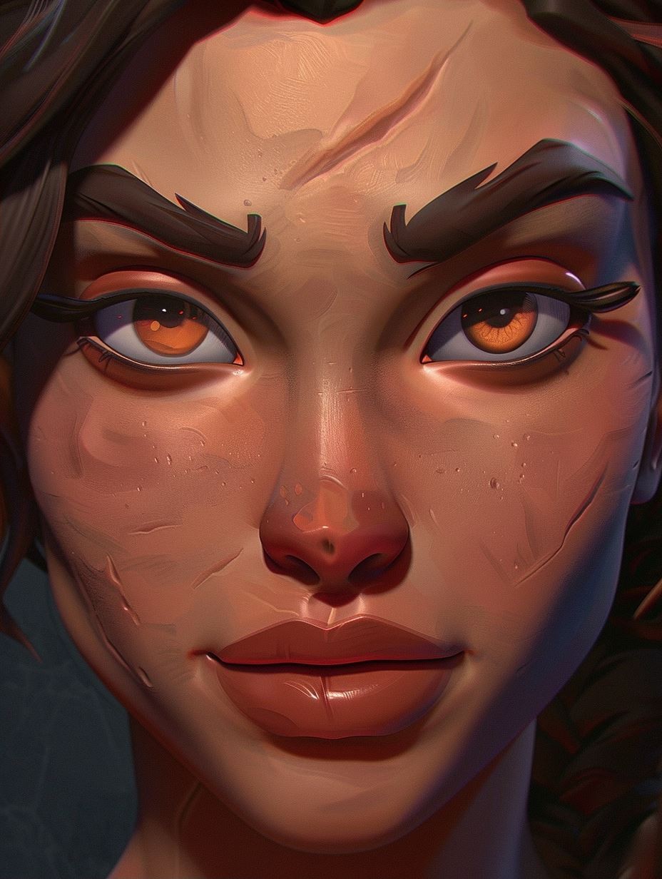 Fractured Soul Magma Portrait - Image 2