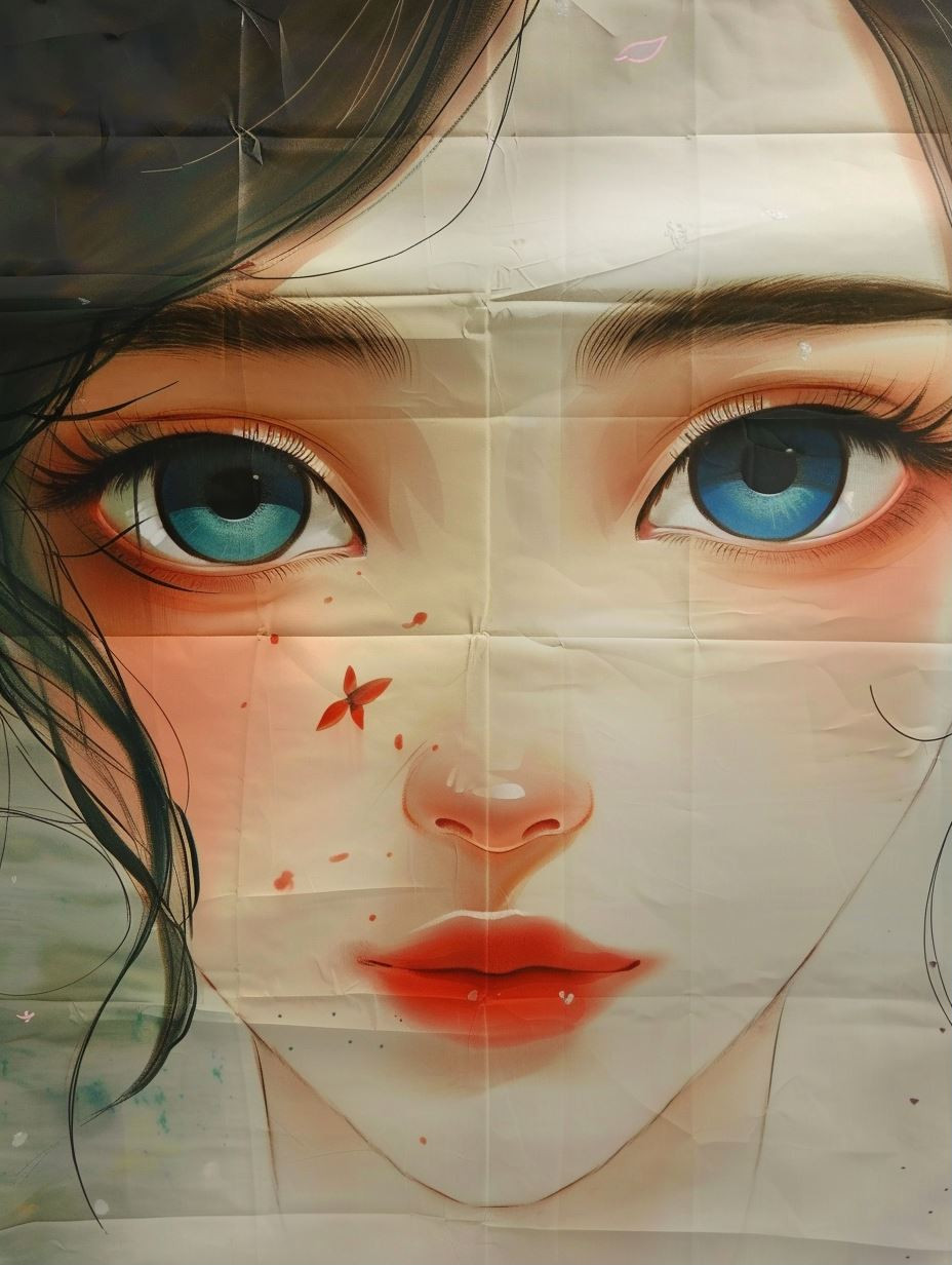 Ethereal Gazes: A Study in Digital Portraiture - Image 1