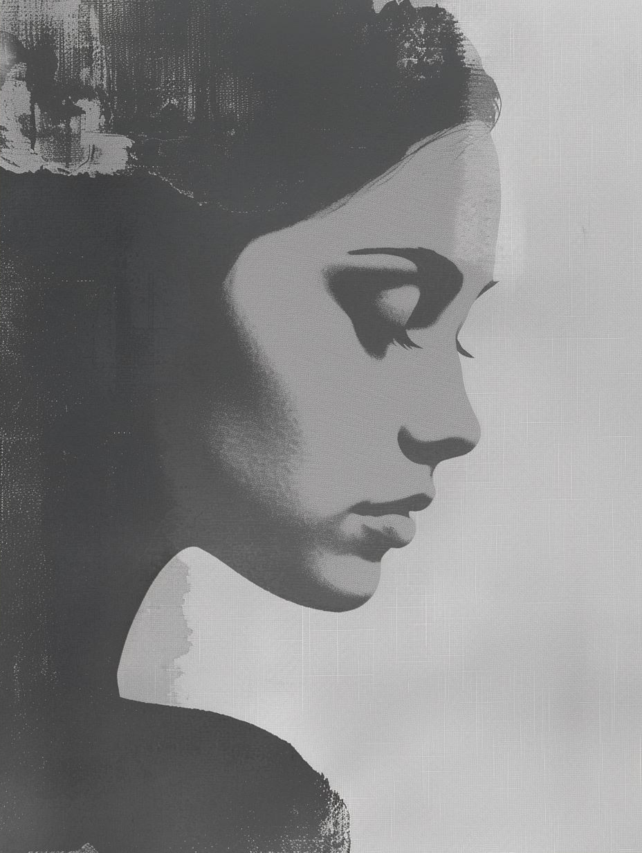 Fragmented Monochrome Portrait Study - Image 2