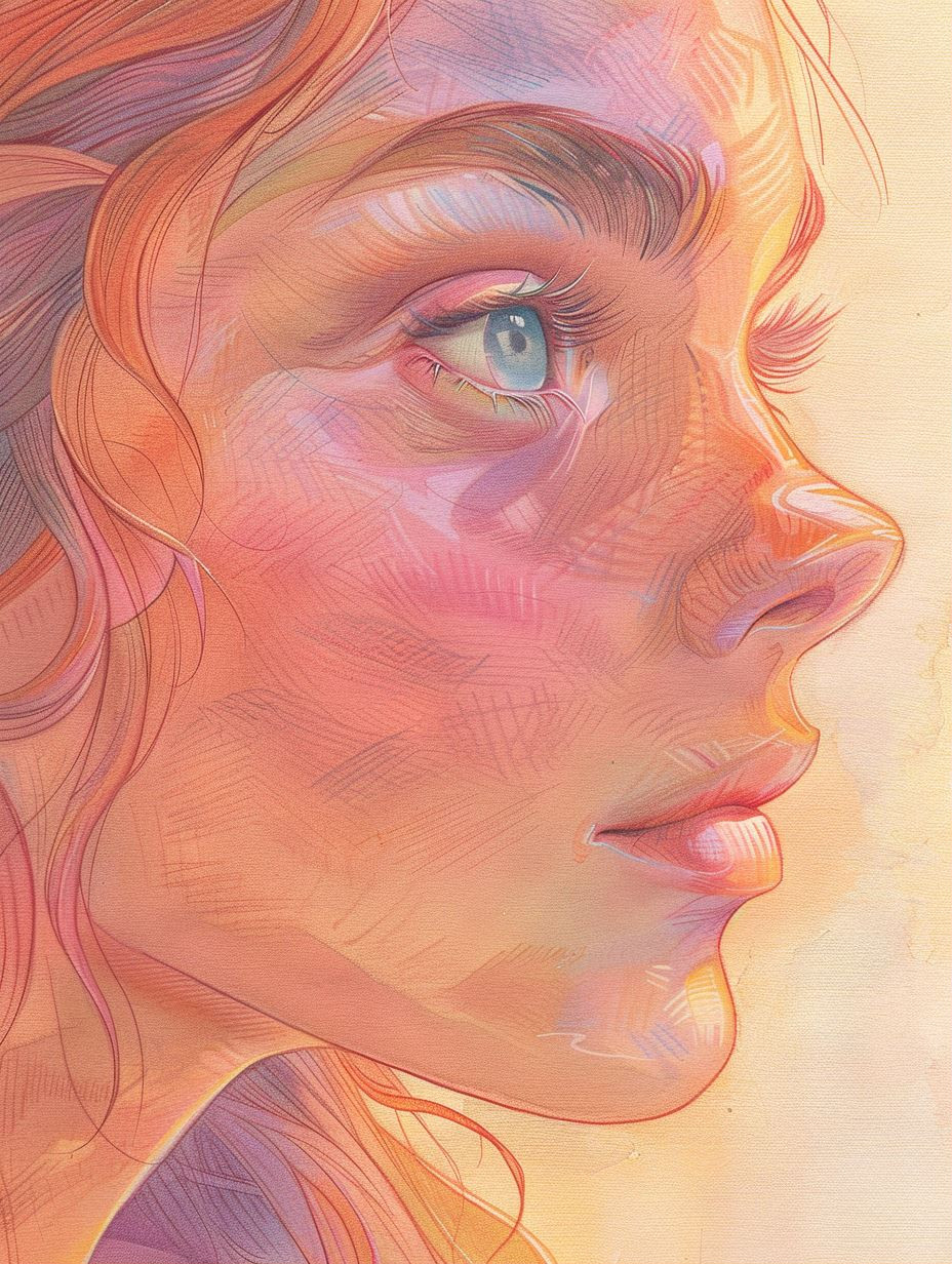Prismatic Pastel Portrait Studies - Image 1
