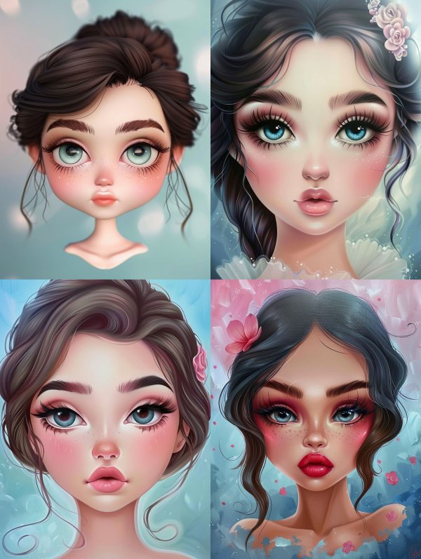 Ethereal Doll Like Portrait