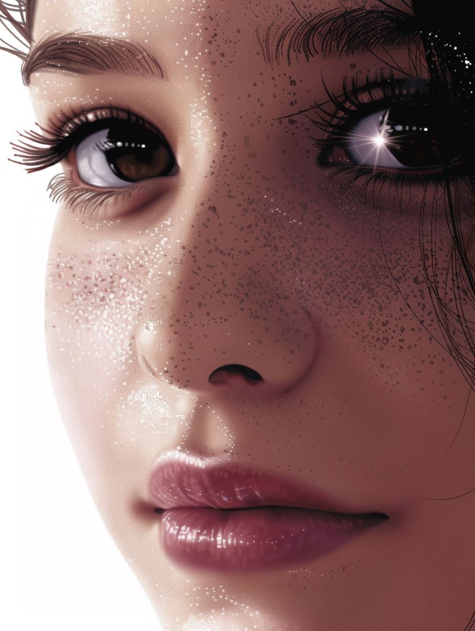 Veiled Gaze in Monochrome - Image 3
