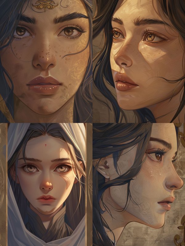 Mystic Gazes: Digital Portraits of Ethereal Beauty