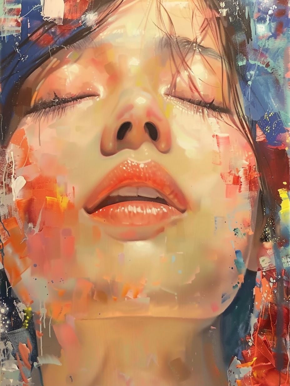 Abstract Prism Portrait of Serenity - Image 1
