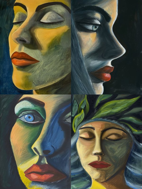 Ethereal Faces of Inner Peace