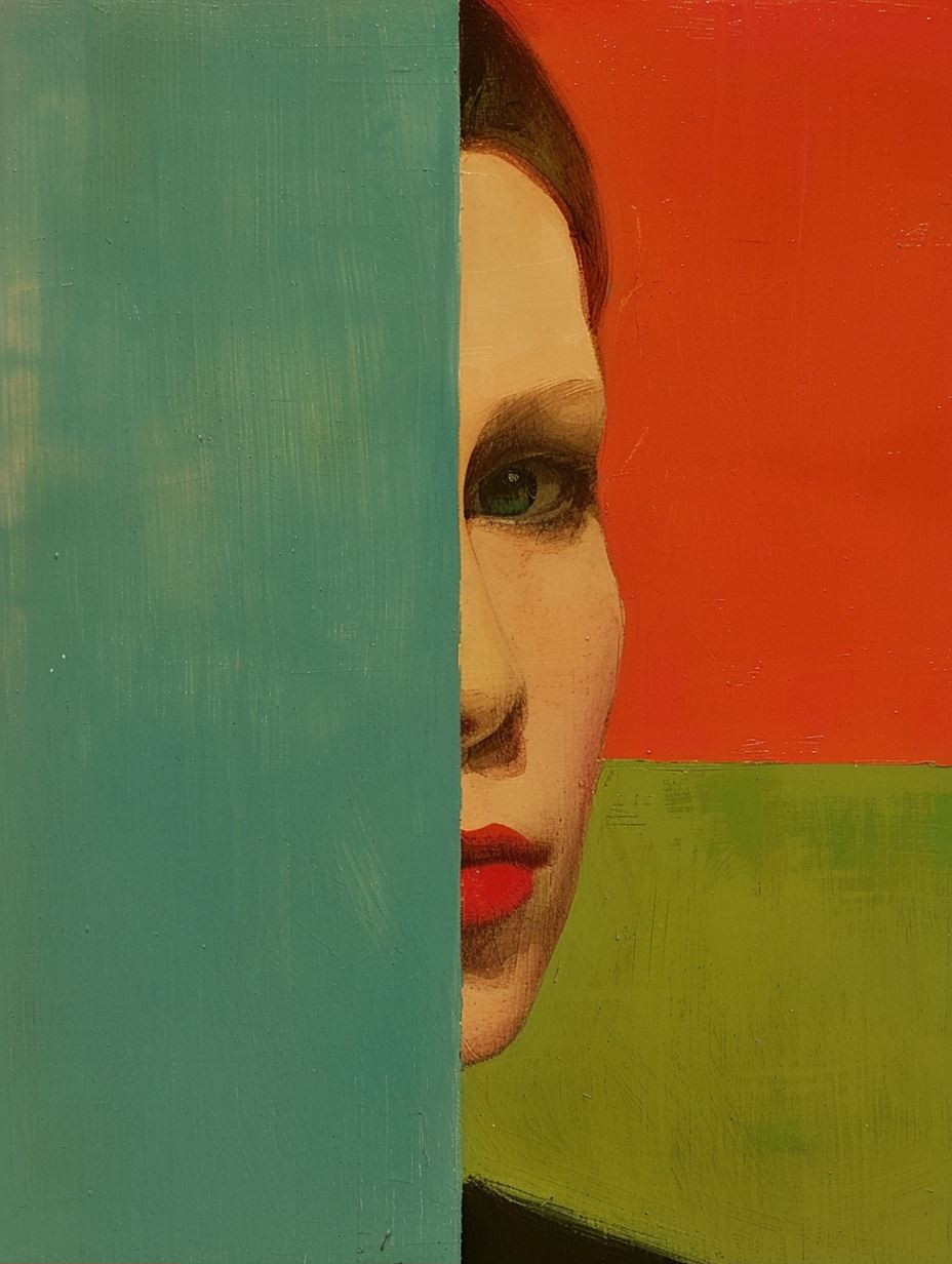 Fragmented Portraits in Bold Color - Image 1