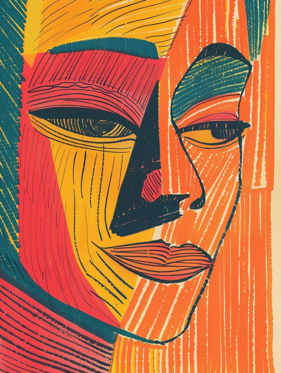 Abstract Geometric Portrait Studies - Image 1