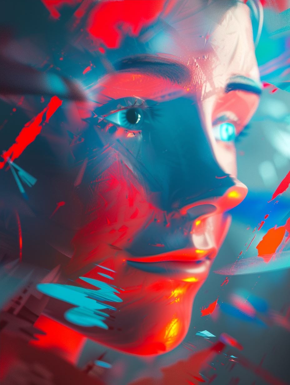 Neon Visions: Cybernetic Portraits - Image 4