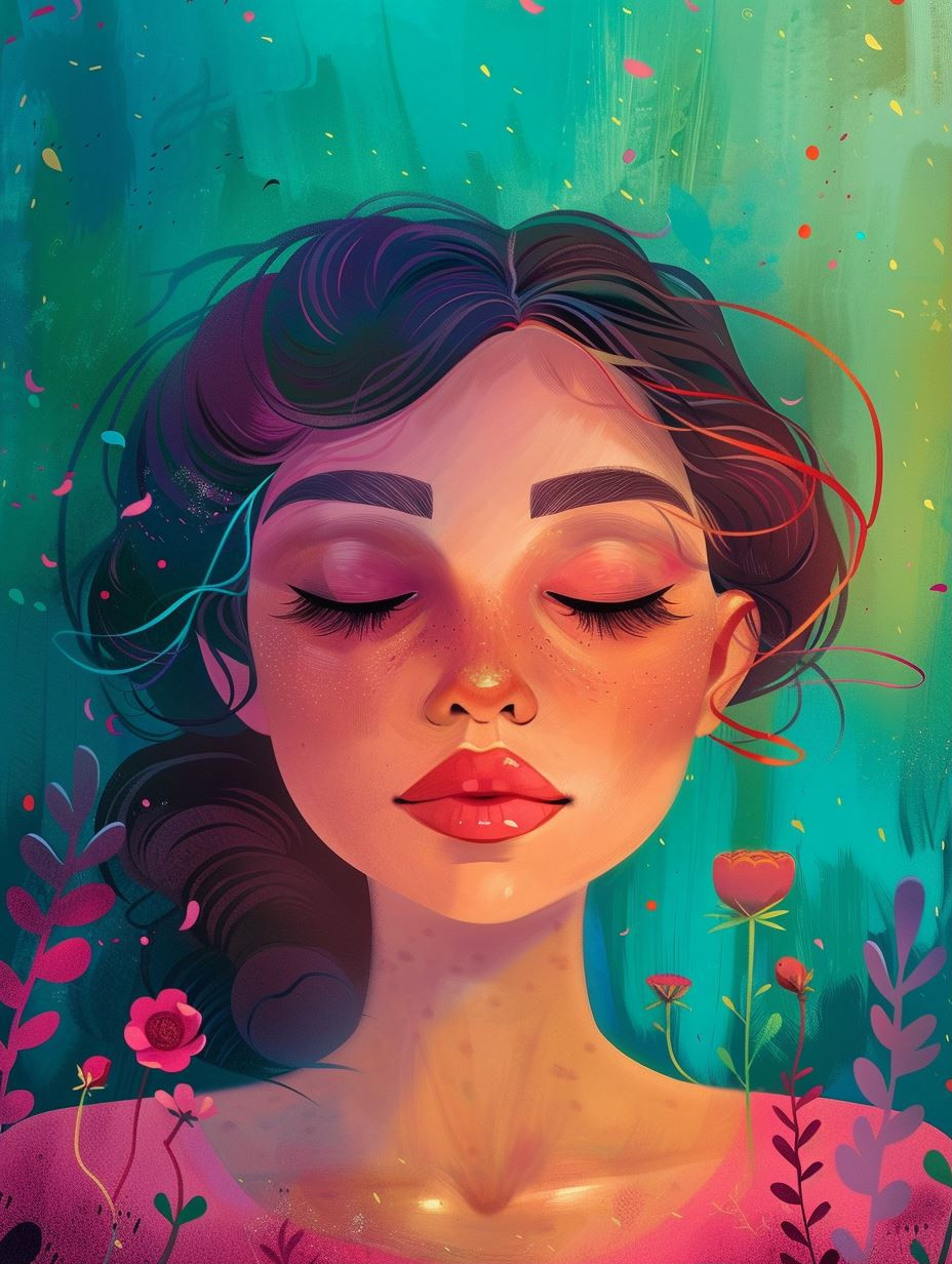 Dreamy Ethereal Floral Portrait