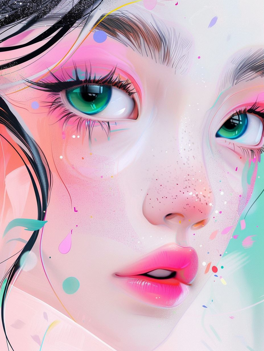Vibrant Digital Portraits of Ethereal Beauty - Image 1