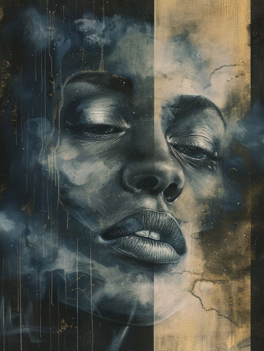Ethereal Gaze in Distressed Blue - Image 4