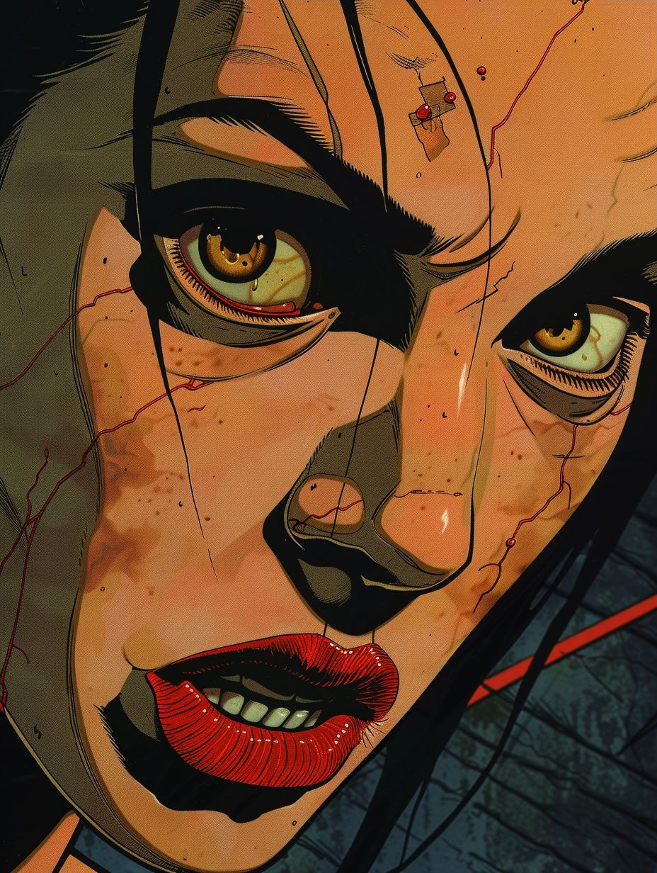 Gritty Cyberpunk Anime Portrait - Image 3