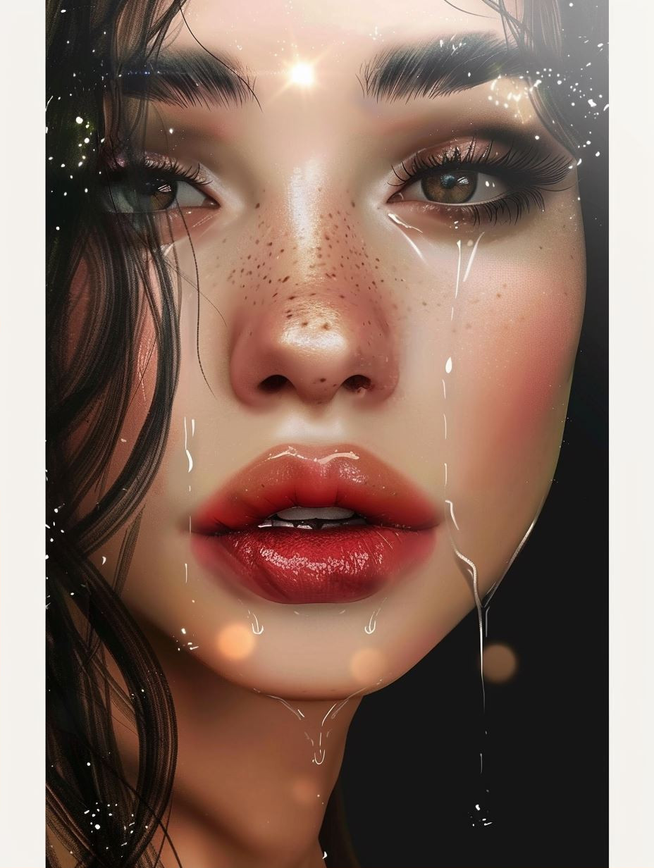 Celestial Glow Ethereal Portrait - Image 2