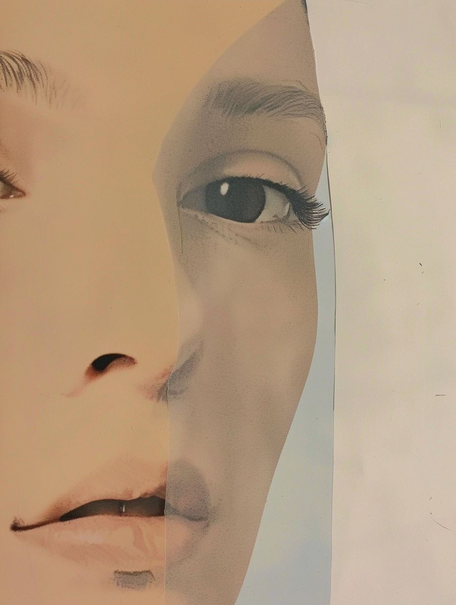 Surrealist Fragmented Portrait Study - Image 3