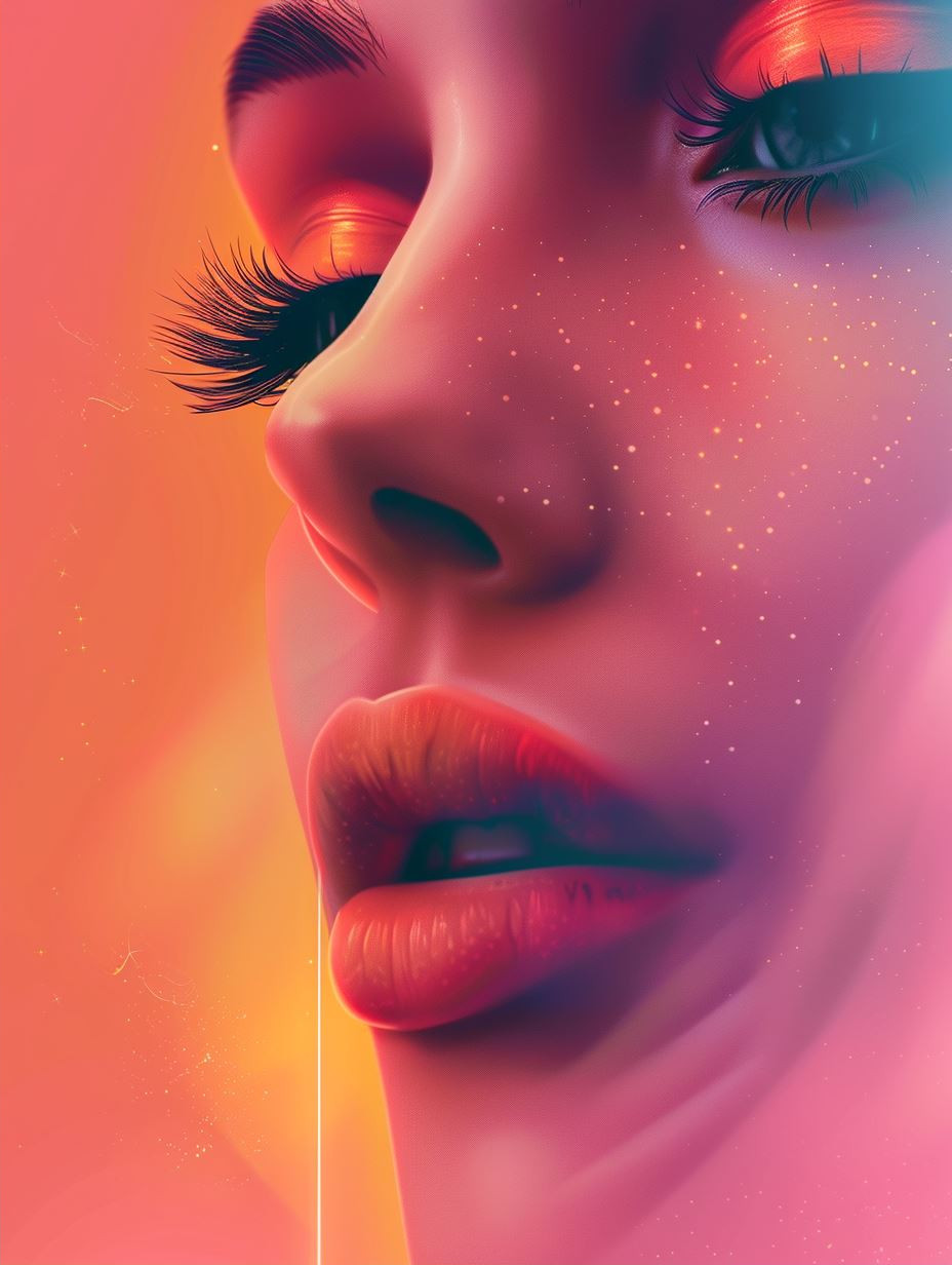 Neon Dreams: Ethereal Beauty Portraits - Image 2