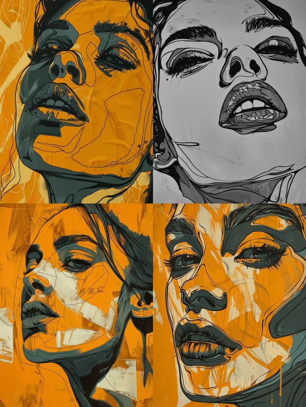 Golden Gaze: A Study in Contrast