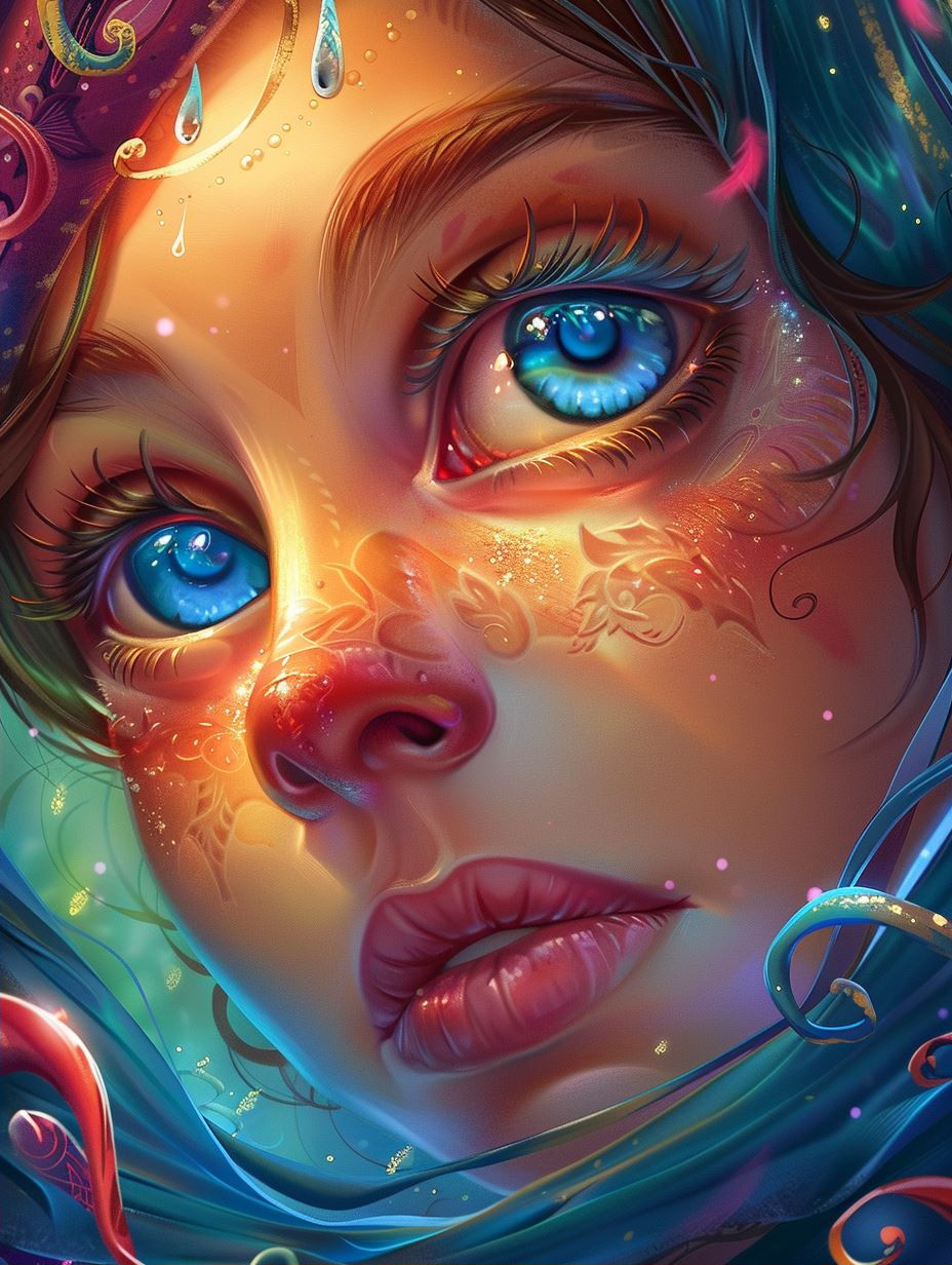 Ethereal Aquatic Dream Portrait - Image 2