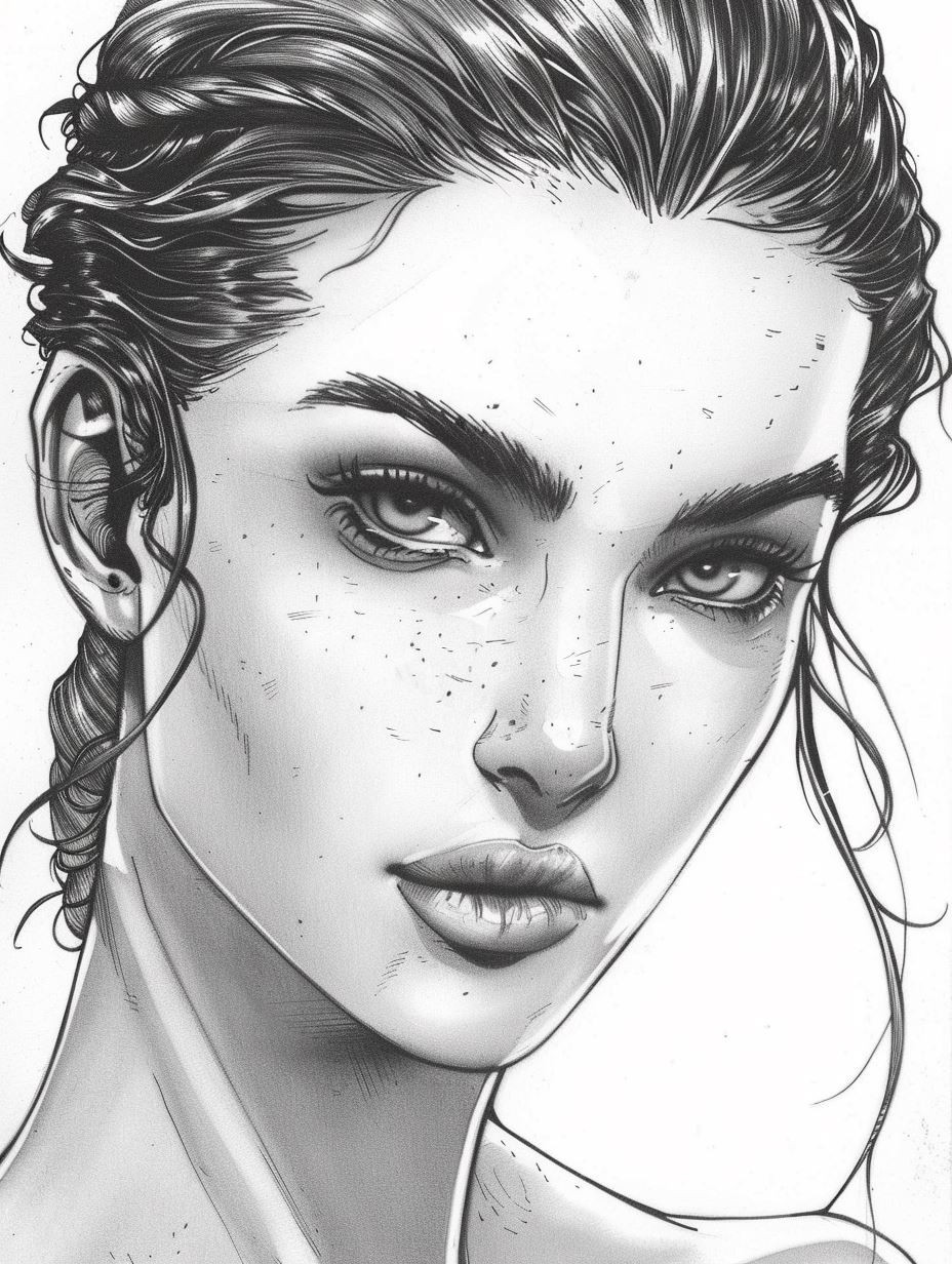 Ethereal Gazes in Graphite - Image 1