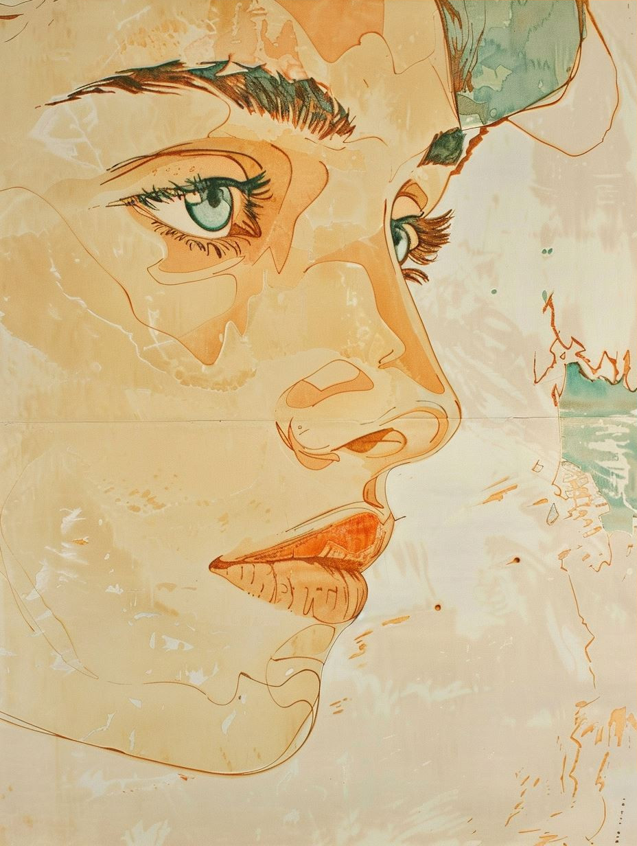 Sun-Drenched Impressionist Portrait Study - Image 3