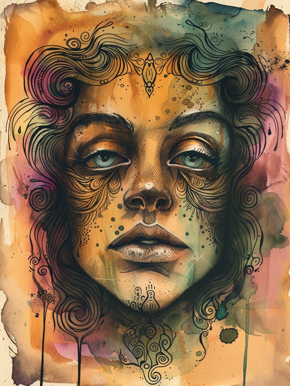 Fragmented Soul in Watercolor - Image 4