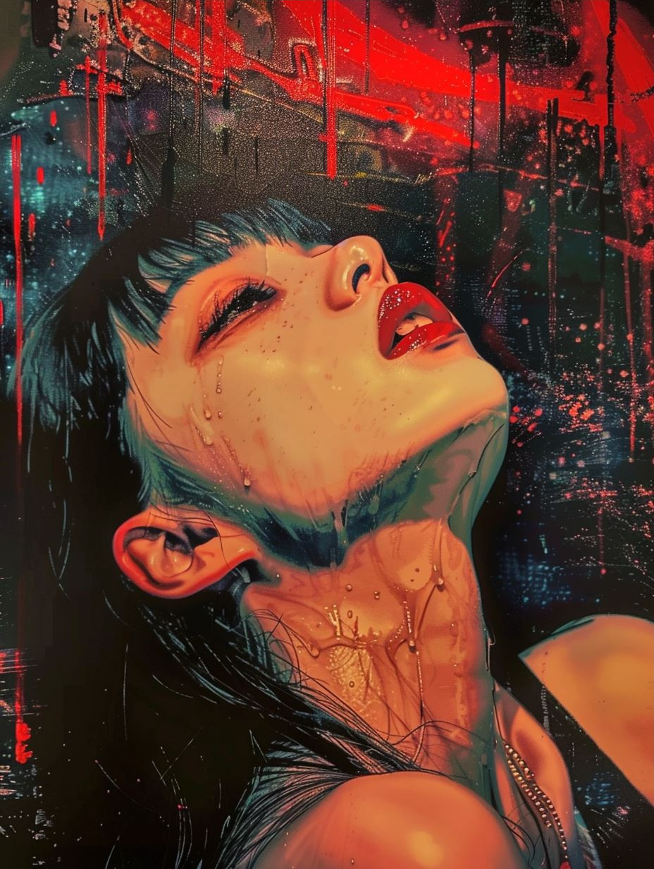 Neon Shadows: Cyberpunk Digital Portraits - Image 3