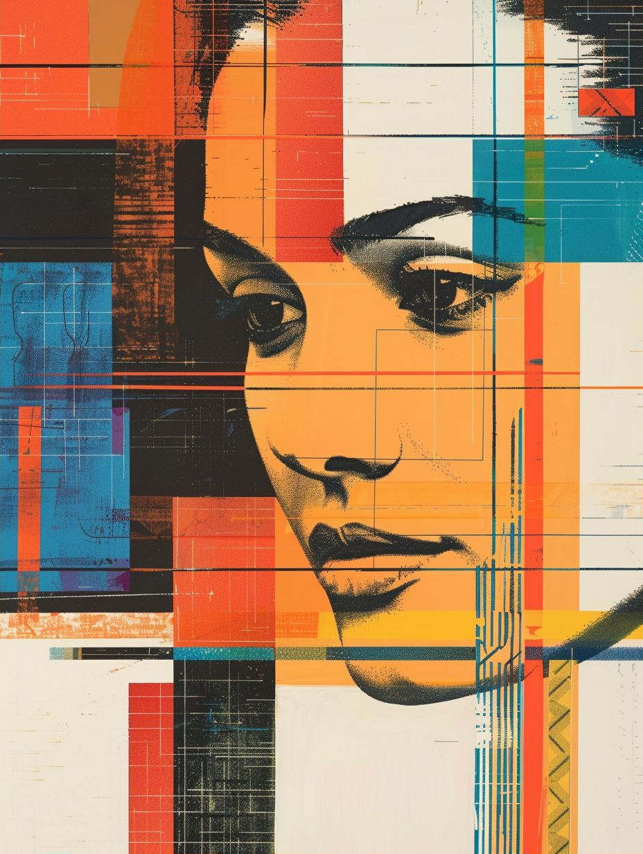 Geometric Fragmented Portrait Art - Image 2