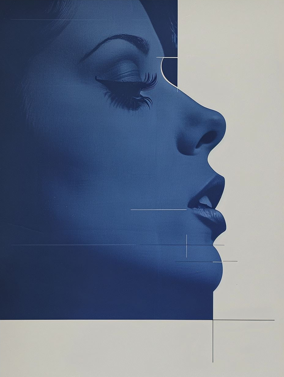 Deep Blue Cinematic Portrait - Image 4