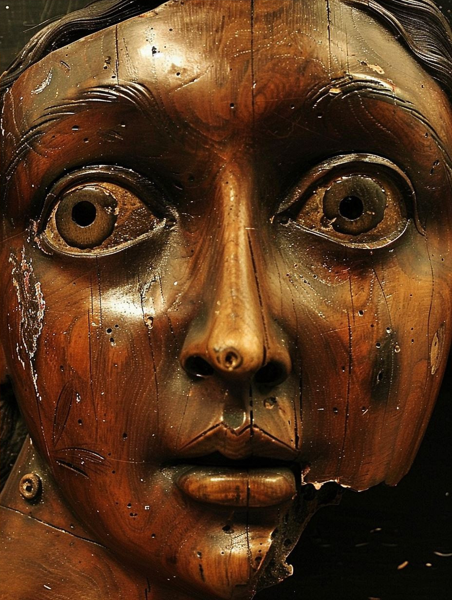 Weathered Bronze Portrait Studies - Image 4