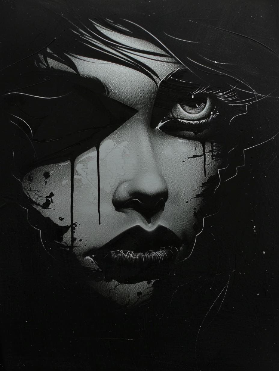 Dark Surrealist Fragmented Portraits - Image 2