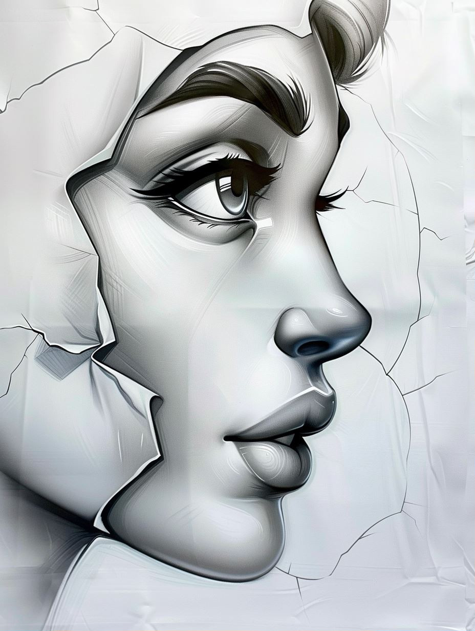 Shattered Porcelain Muse - Image 1
