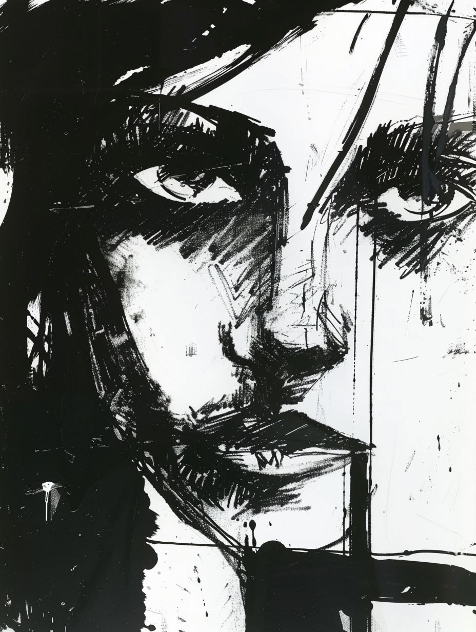 Fragmented Gazes in Ink - Image 4