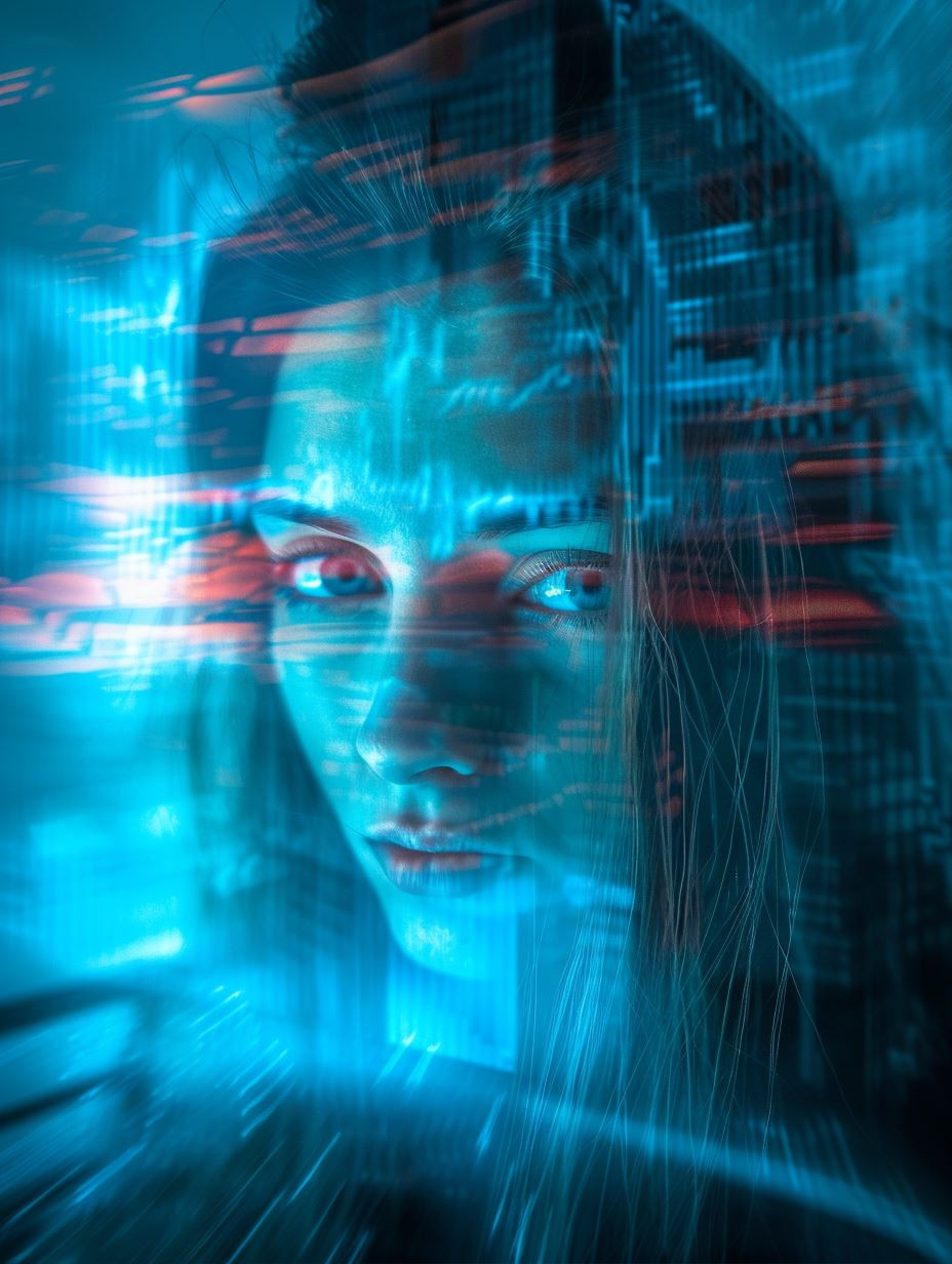 Digital Soul in Neon Flux - Image 1