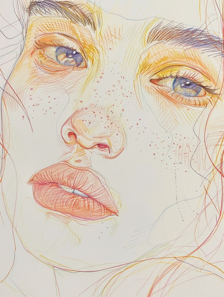 Ethereal Colored Pencil Portrait