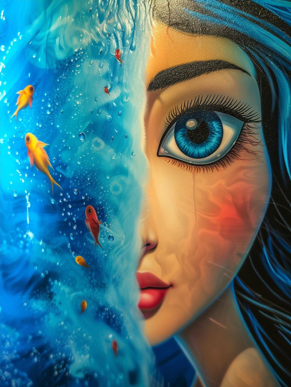 Surreal Dreams of Azure Gazes - Image 4