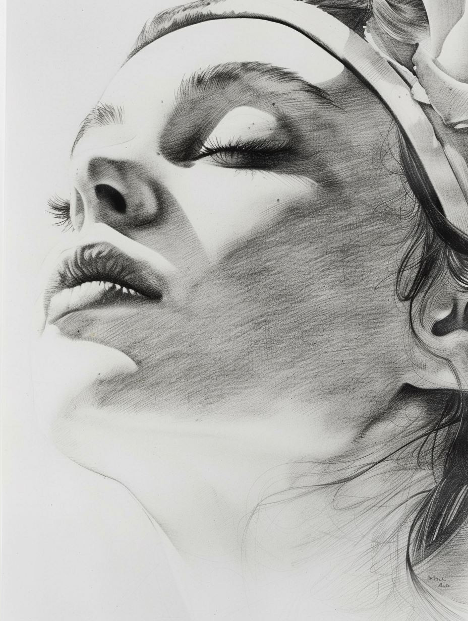 Ethereal Gazes: Hyper-Realistic Portrait Studies - Image 4