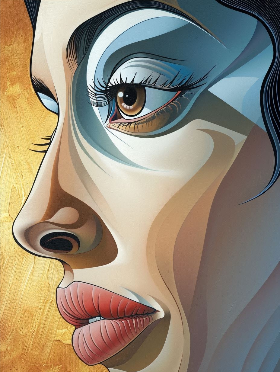 Fluid Surrealist Portrait Study - Image 4