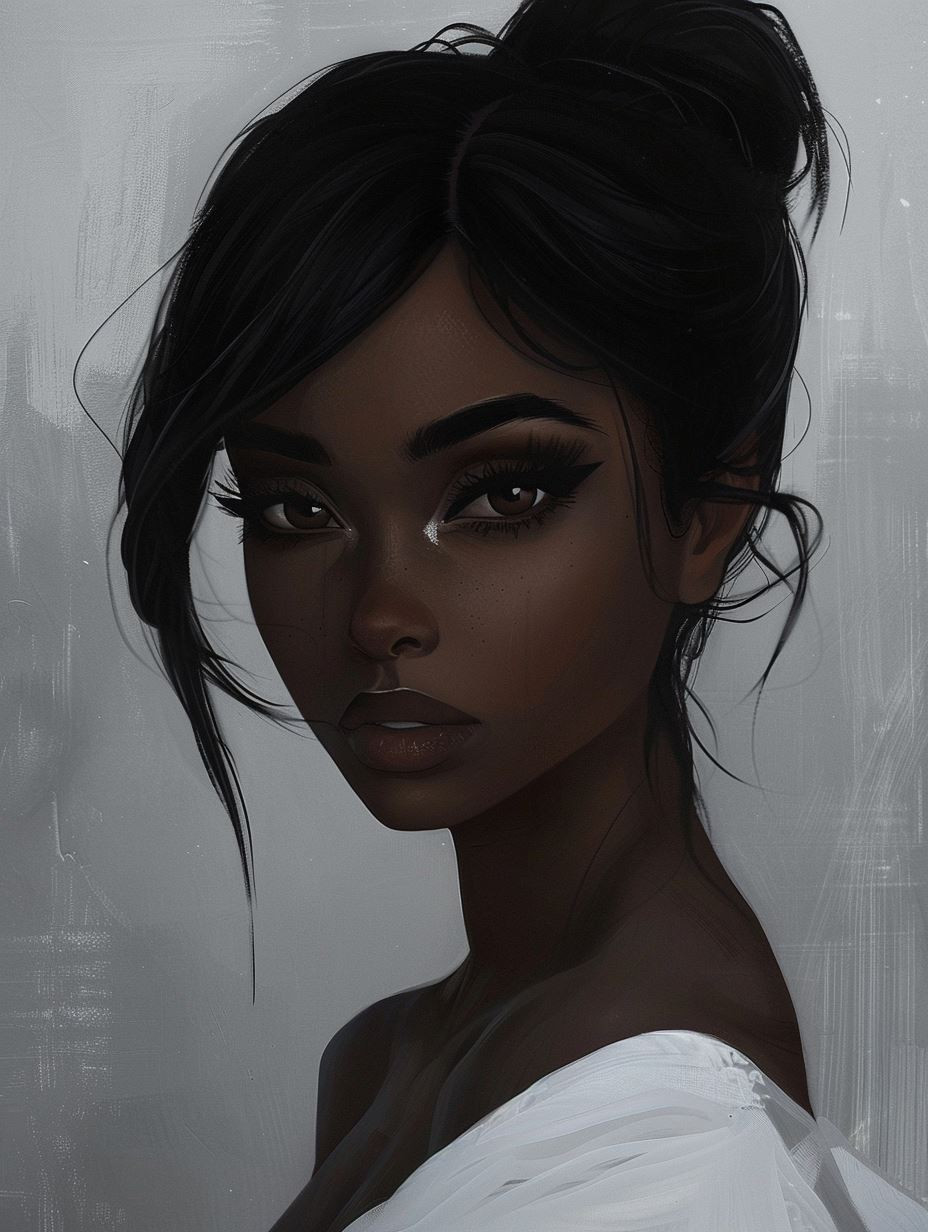 Ethereal Shadows: Digital Portraits of Elegance - Image 4