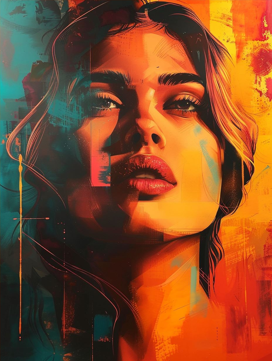 Vibrant Portraits in Neon Hues - Image 4