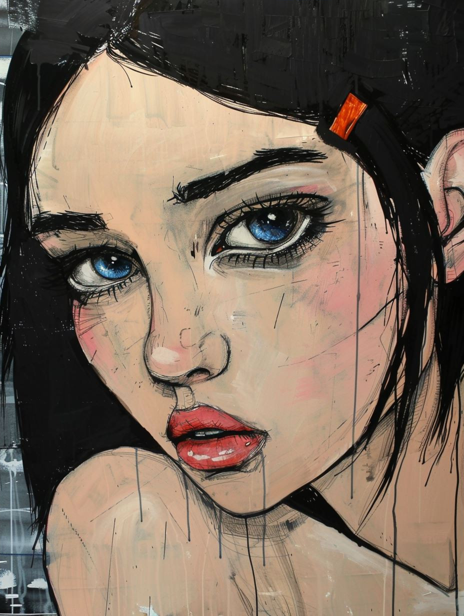 Melancholic Gaze Digital Portraits - Image 4