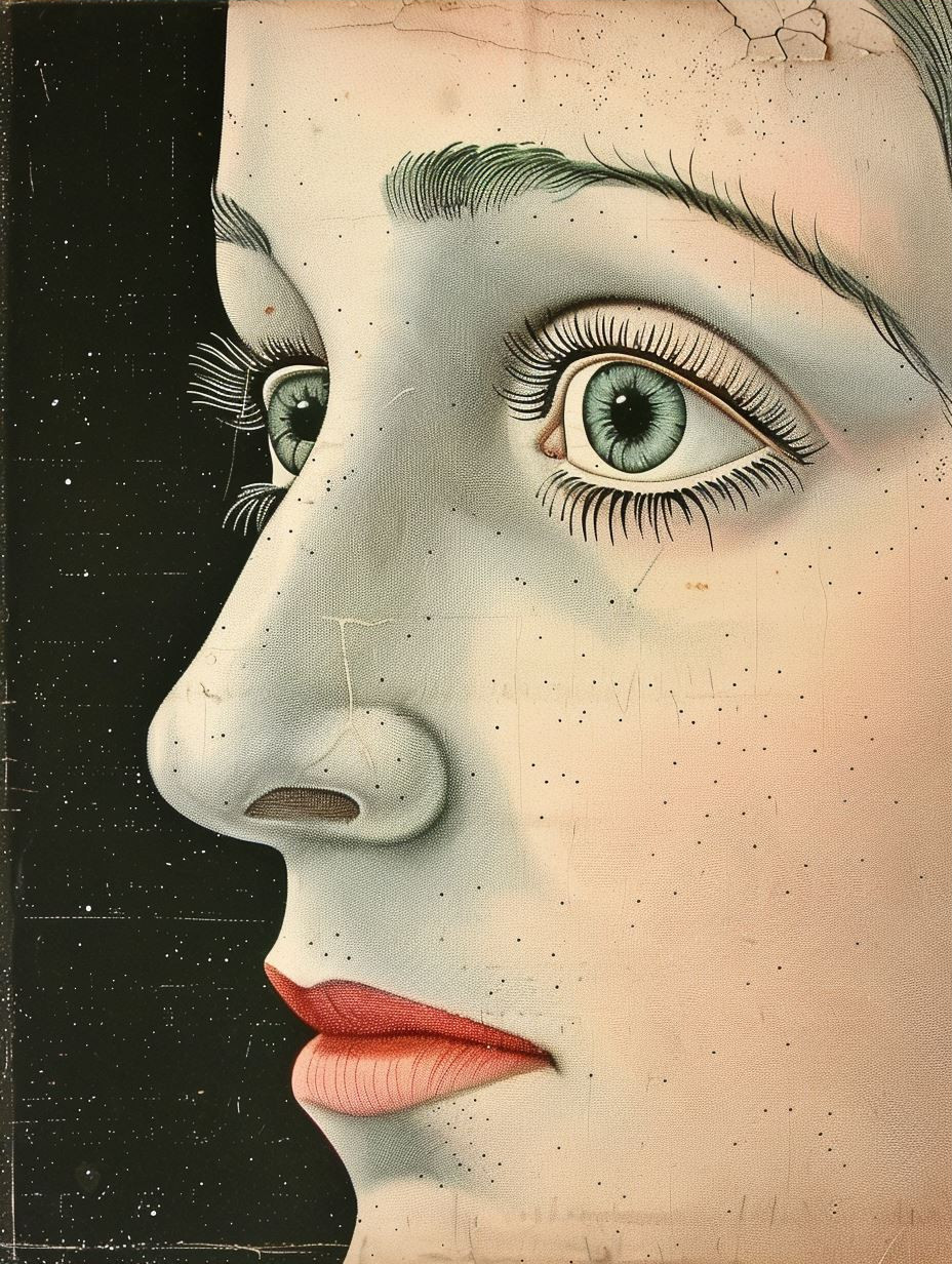 Vintage Canvas Portrait Profile - Image 3