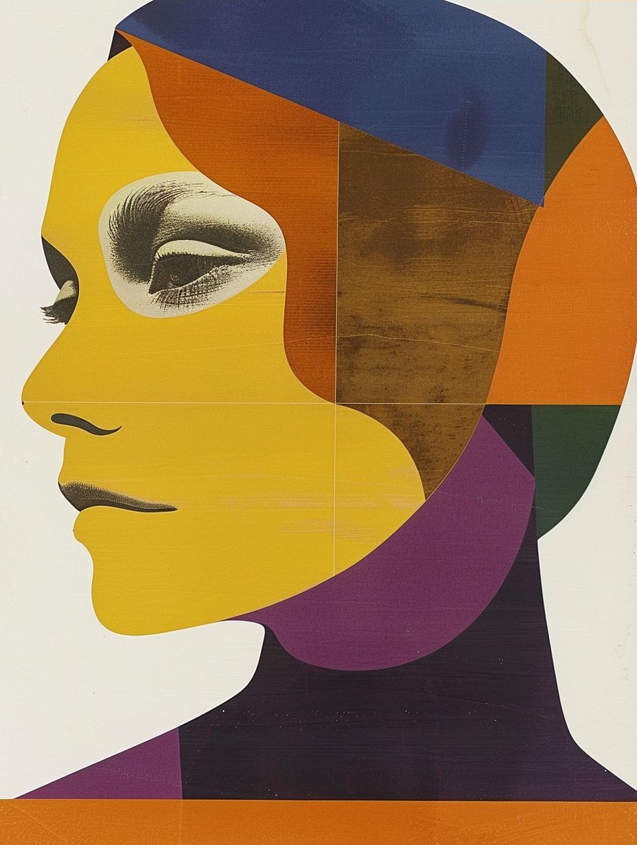 Fragmented Faces in Vibrant Color - Image 3