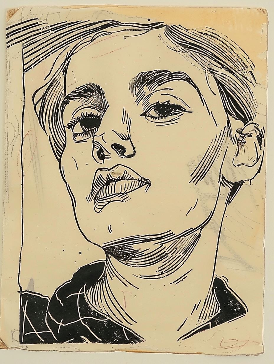 Ink Visions: Four Female Portraits - Image 4