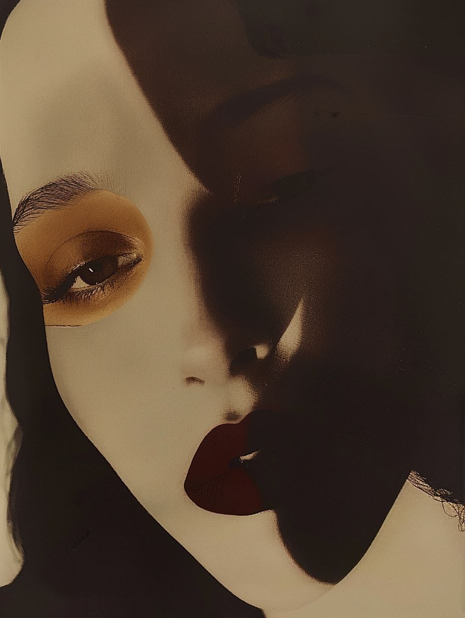 Ethereal Shadow Portrait Study - Image 4