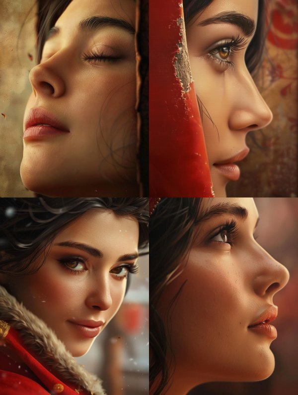 Ethereal Gazes of Timeless Beauty