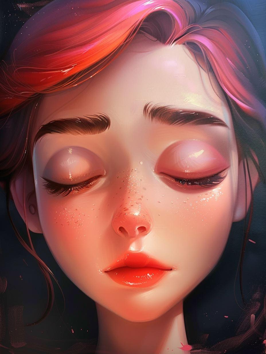 Ethereal Glow Serene Portrait - Image 2