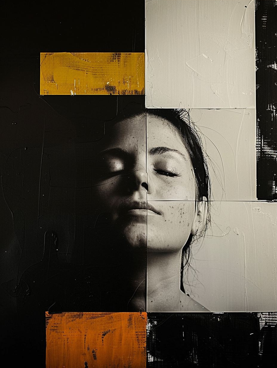 Fragmented Identities in Monochrome and Gold - Image 3