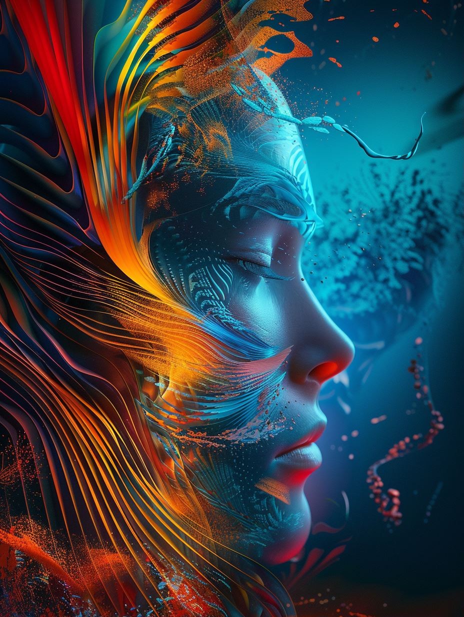 Ethereal Fusion of Fire and Ice - Image 1